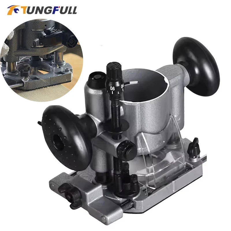 Compact Plunge Router Base Milling Trimming Machine Base Aluminum ...