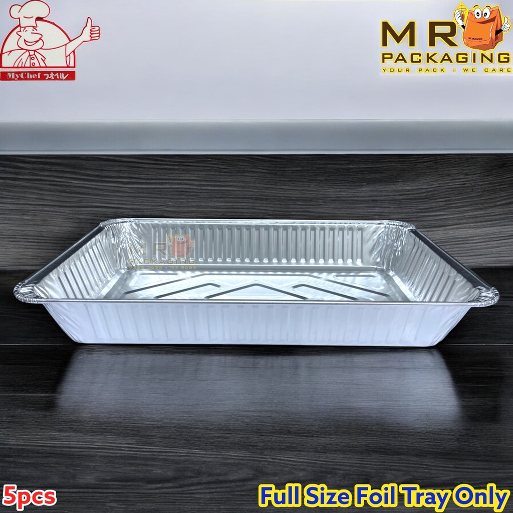 9850-P Aluminium Foil Rectangular Tray Full Size L Size Catering Buffet ...