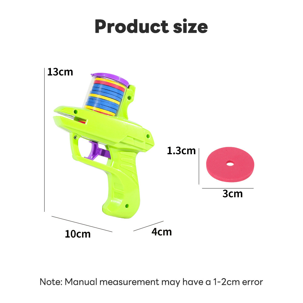 lakoe Mini Carrot Gun Flying Disc Launcher Outdoor Games Sport Toys ...