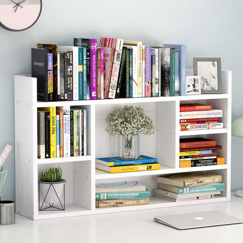 Bookshelf desktop rack home desk storage rack simple desktop storage ...