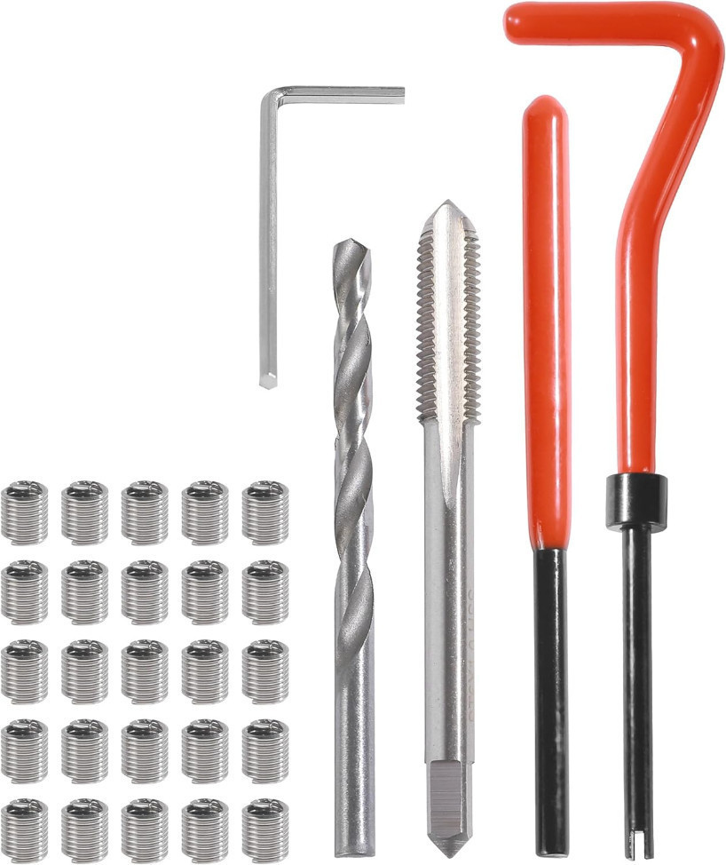 30pcs Thread Repair Set Tool M5/M6/M8 for Restoring Damaged Thread ...