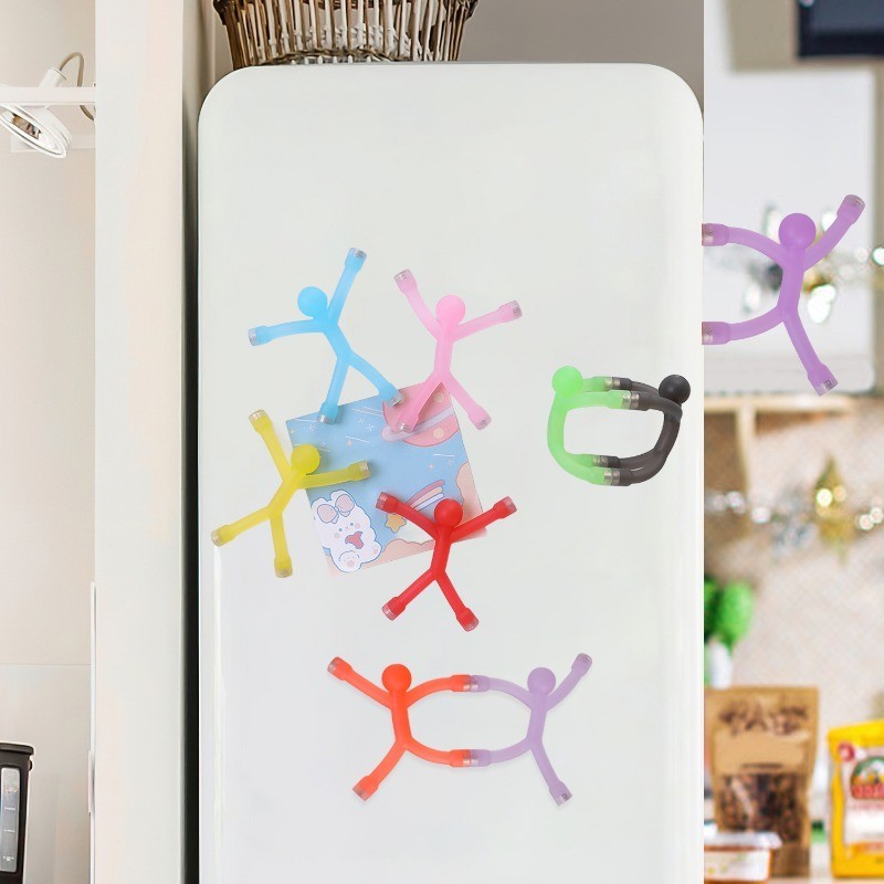 2/5/10Pcs Mini Man Refrigerator Magnets - Flexible Fridge Men Magnetic ...