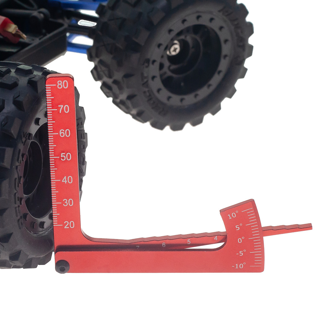 3-in-1 Aluminum Height Gauge Ruler for RC Car, Camber Ride Dip Angle ...