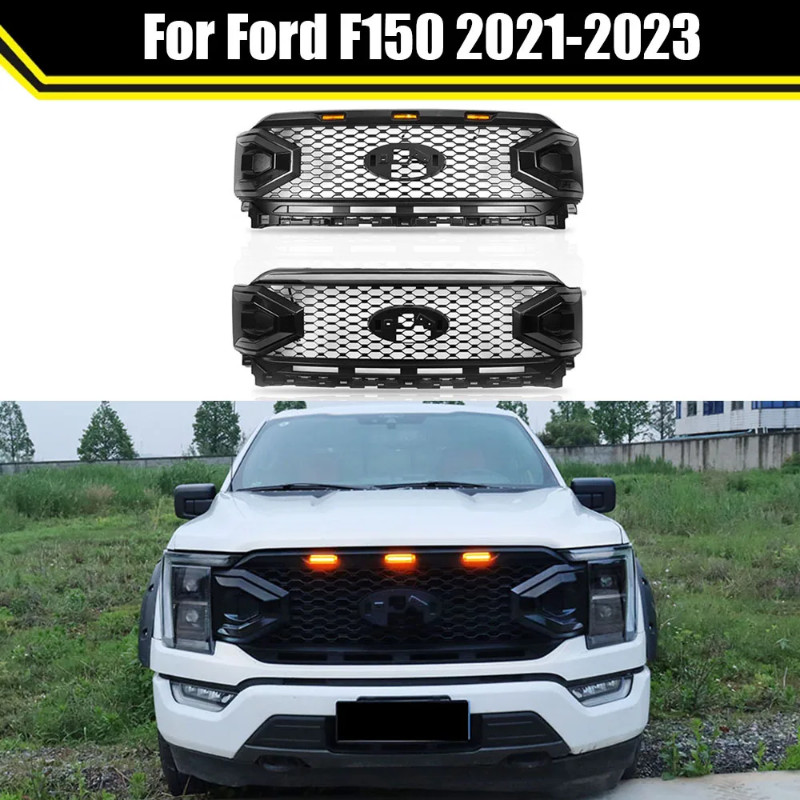 ABS Center Front Bumper Grille Cover Lower Fit 2021 2022 2023 Ford F-150 F150 US