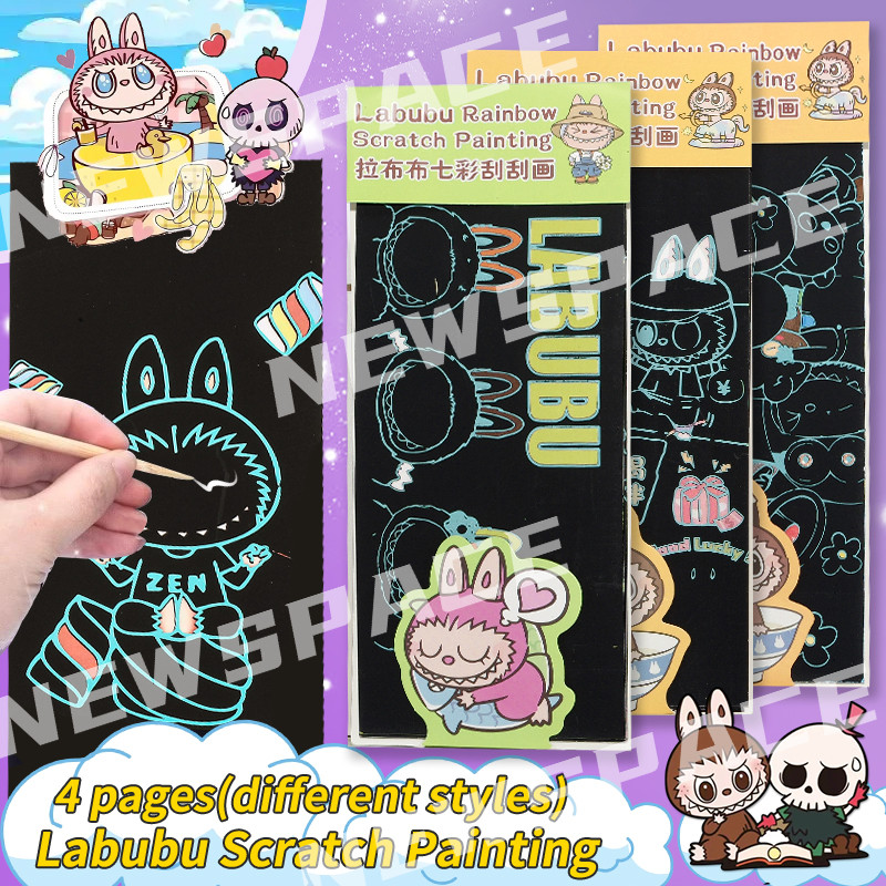 Kuromi Labubu Capycara Scratch Painting For Kids And Boys Girls Toys ...
