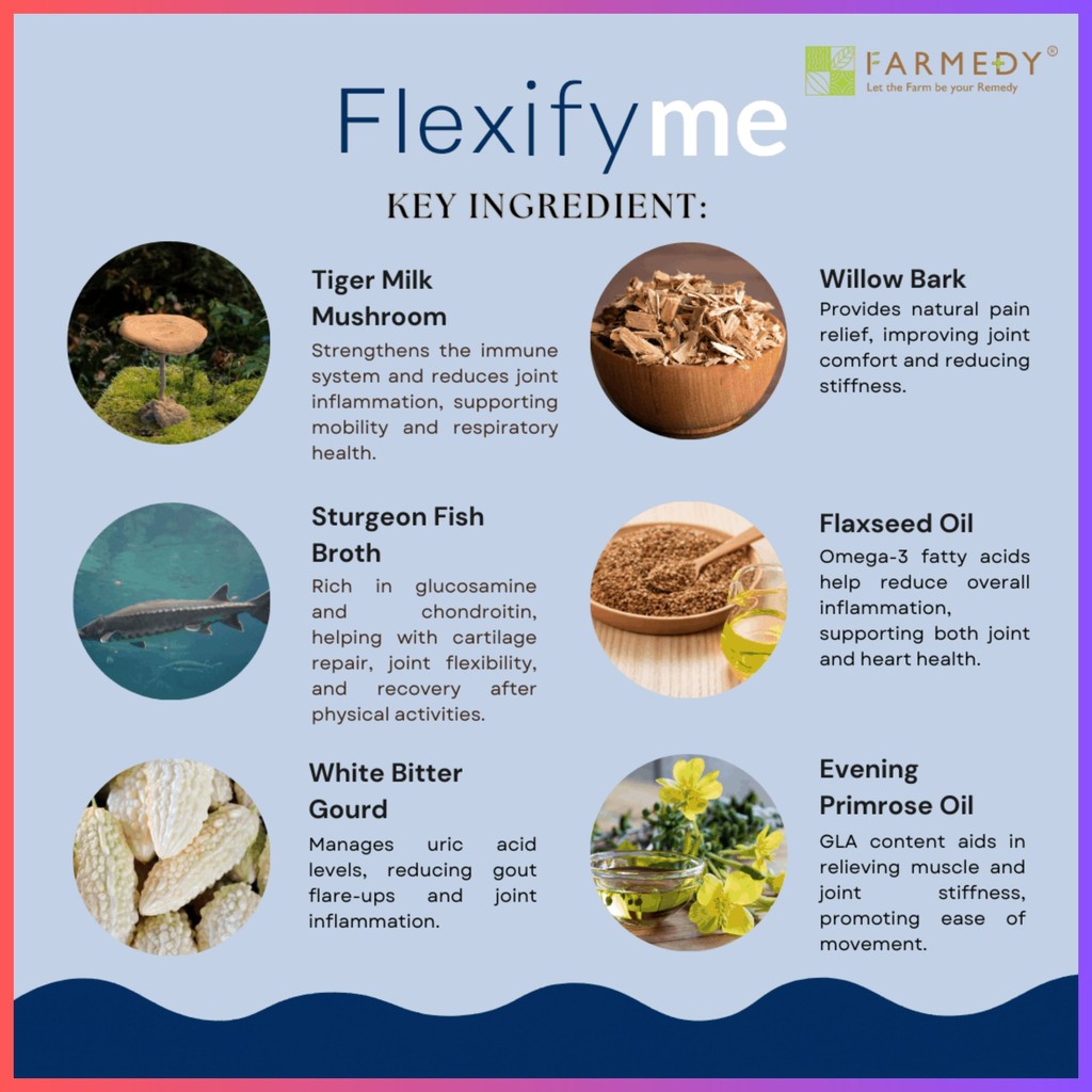 [EXP: 03/2027] FARMEDY FLEXIFYME 15G X 15 SACHETS PROMOTE HEALTHY ...