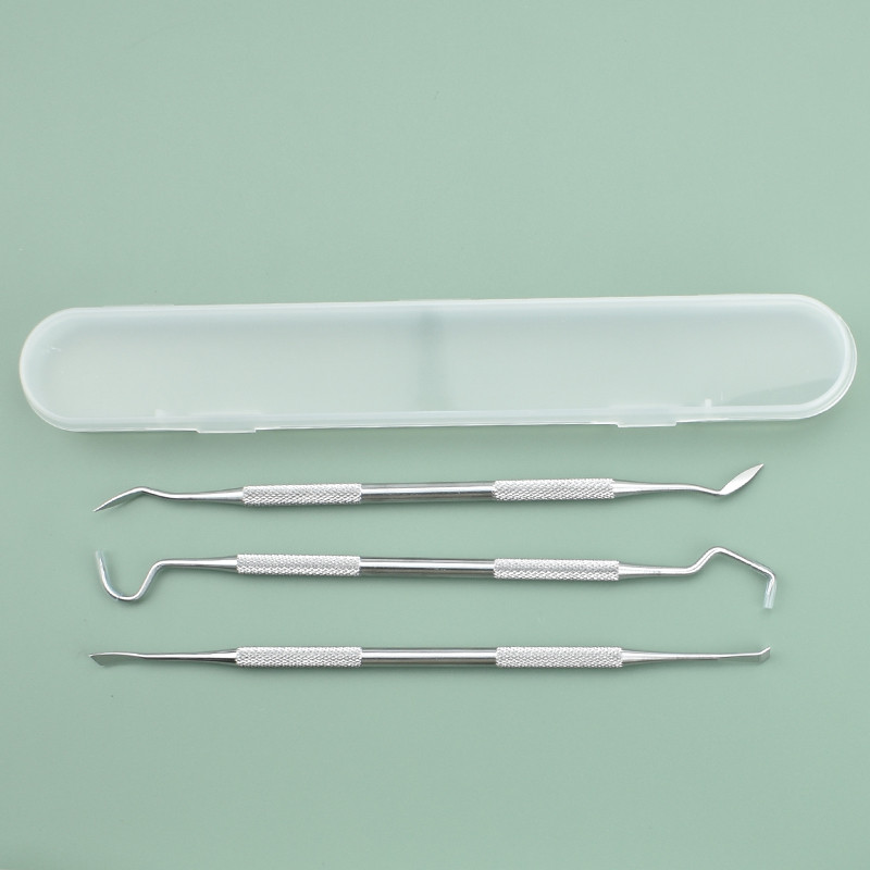 Dentist Clean Tools Dental Mirror Double Hoe Tooth Cleaner Stainless ...