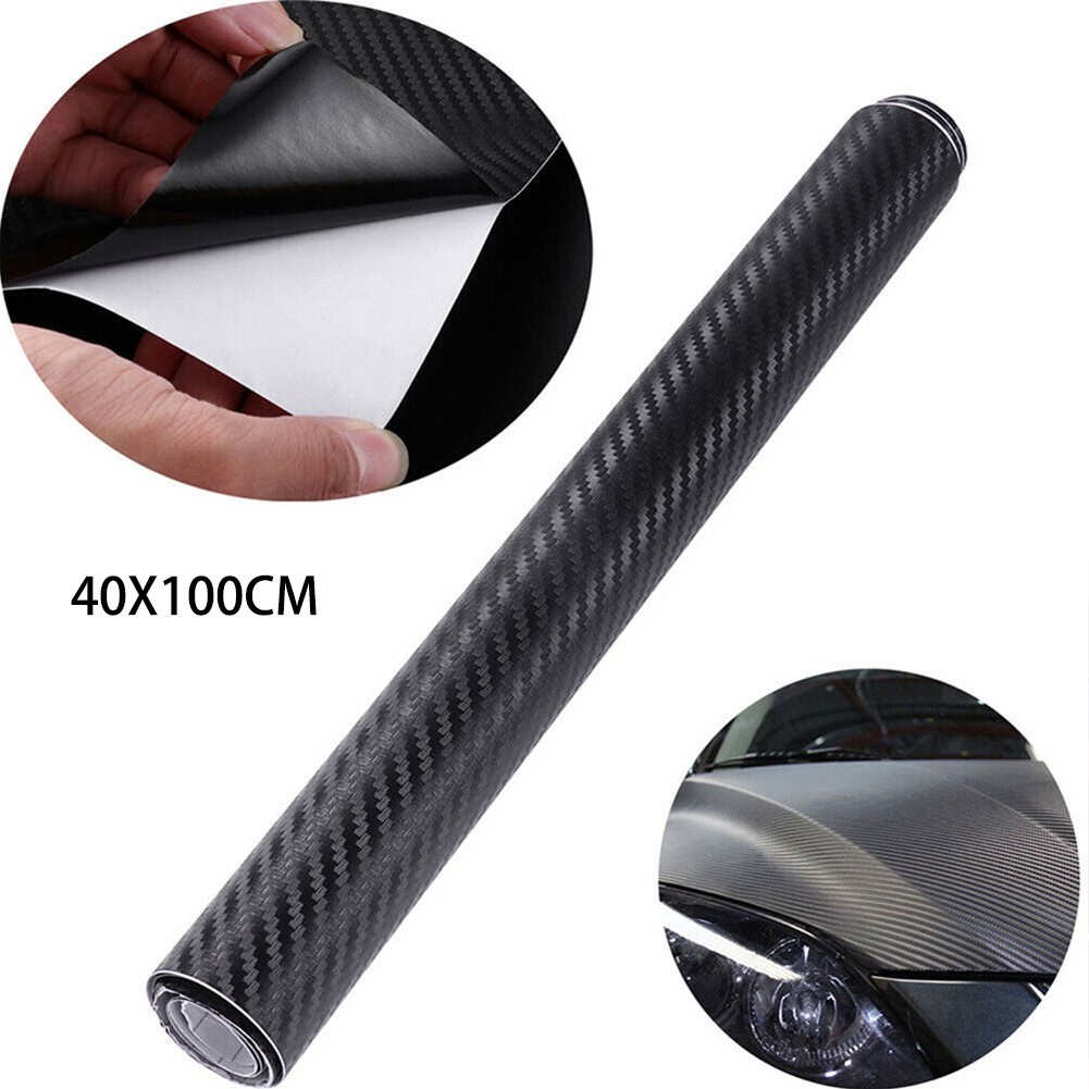 FSFO| 3D Car Interior Carbon Fiber Vinyl Wrap Sticker Dashboard Trim ...