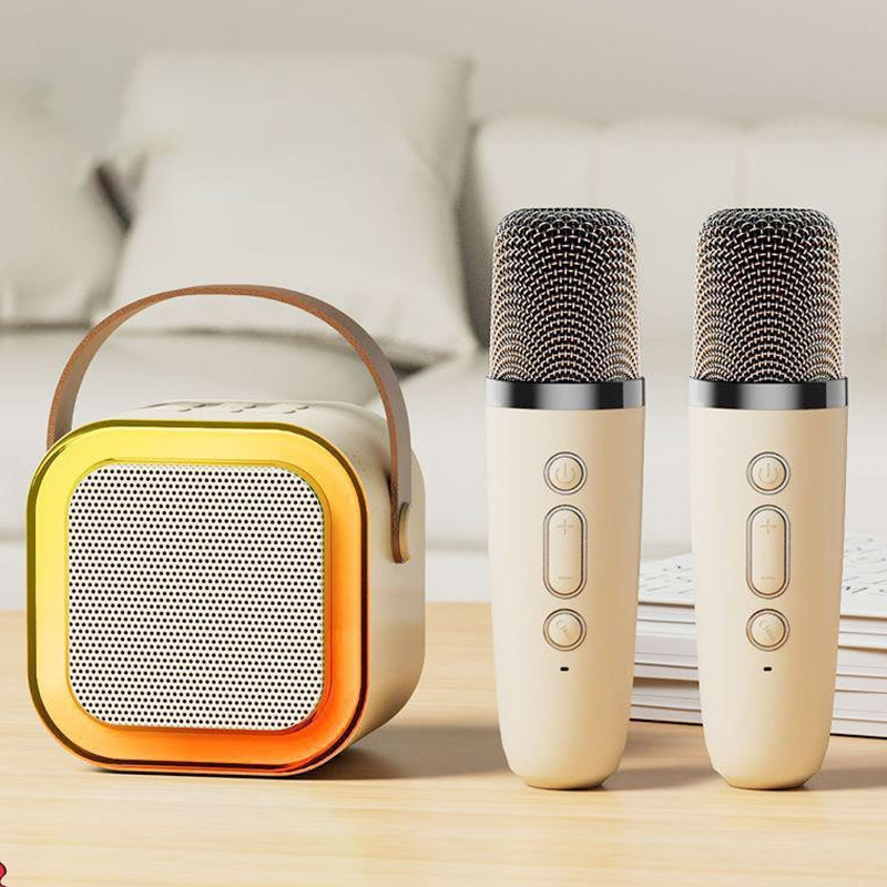 K12 Mini Karaoke Bluetooth Speaker With Wireless Microphone Portable ...
