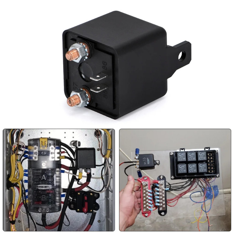 Riisoyu Relè 4 Pin 12V 200A, Relè Di Isolamento Della Batteria Ad - Foto 11
