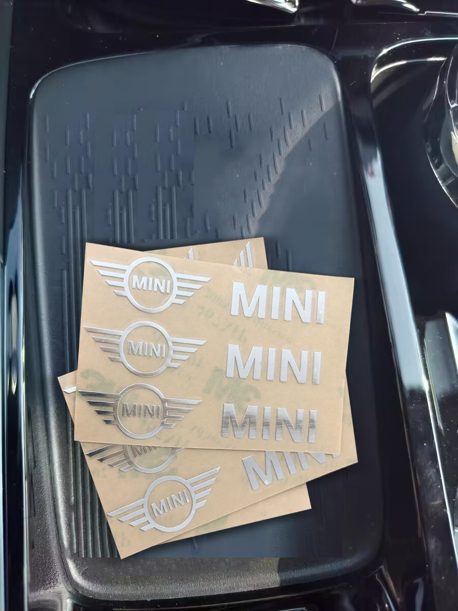 10pcs/Set Metal Car Interior Decals Stickers Central control Badges ...