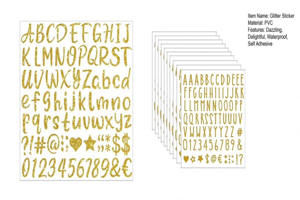 OPPO Decorative Logo Sticker Assortment Glitter Sticker Set Sparkle ...