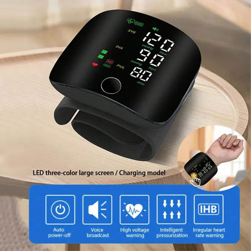 JUSTLANG Rechargeable Blood Pressure Monitor 2 Users Medical Tonometer ...