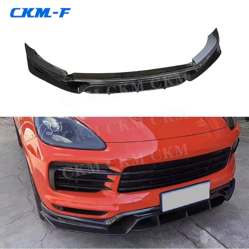 Carbon Fiber / FRP Front Bumper Lip Spoiler Diffuser Chin For Porsche ...