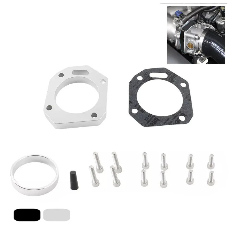 Air Intake System Dual Throttle Body Kit Adapter Aluminum For RBC RRC ...