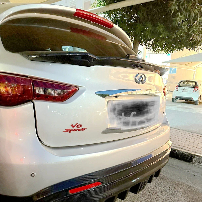 For Infiniti QX70 FX35 FX37 carbon fiber/ FRP SPOILER tail wing middle ...