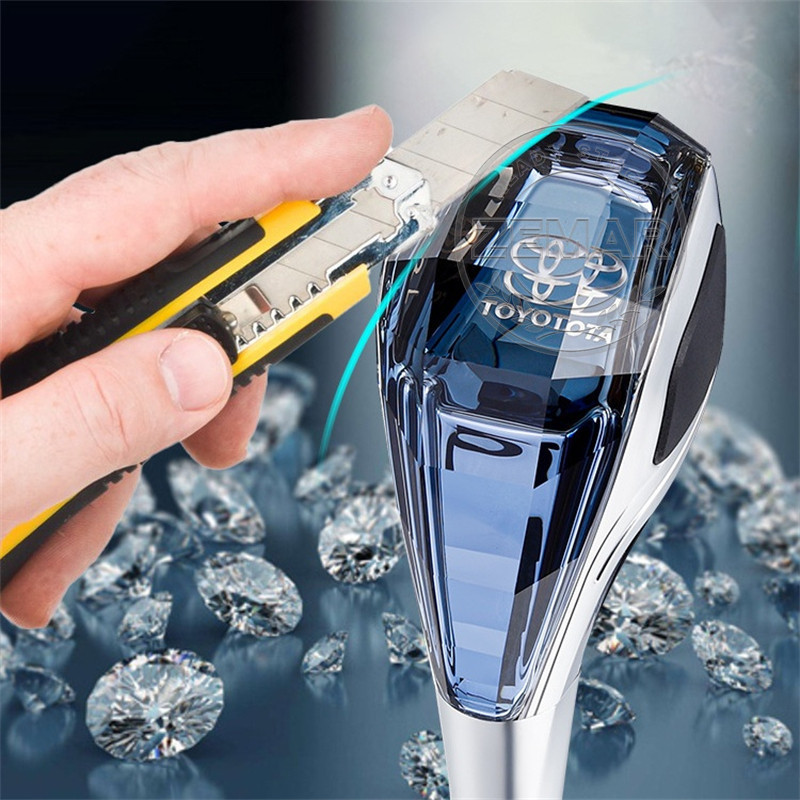 Toyota Car Crystal Handles Gear Shift Knob Glowing Gear Lever Retrofit ...