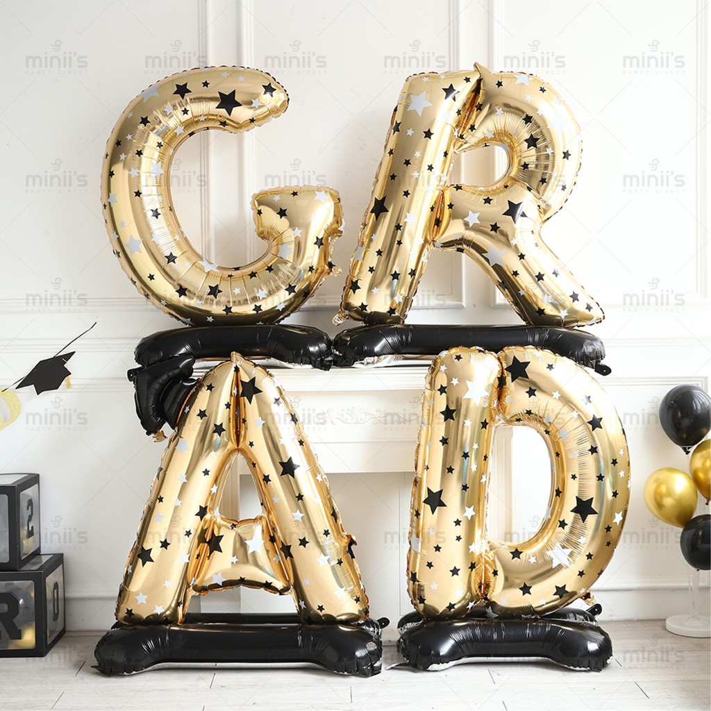 MINIIS Giant GRAD Graduation Balloon Tahniah Belon Congratulations ...