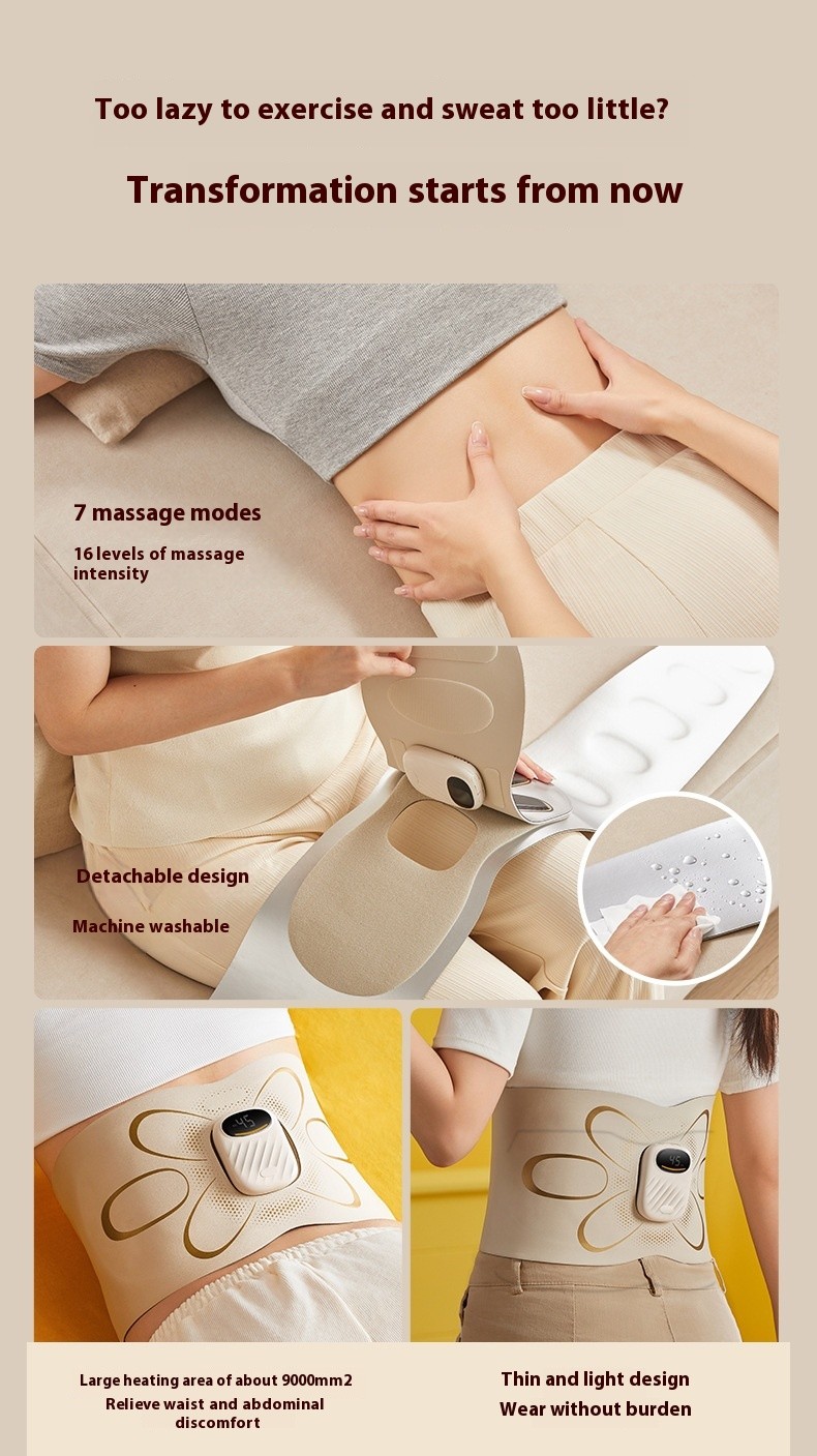 New Massage Belt Intelligent Vibration Pulse Electric Shaping Hot ...