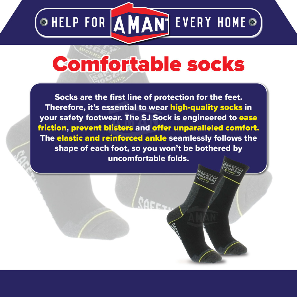 Safety Jogger Quick Dry Work Socks Heavy Duty Stocking 1 Pairs | Shopee ...