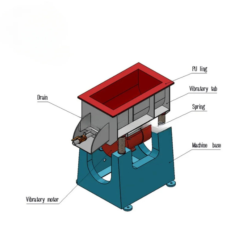 Xingxing 15L Tumbling Machine Deburring Machine Chamfering Vibratory ...