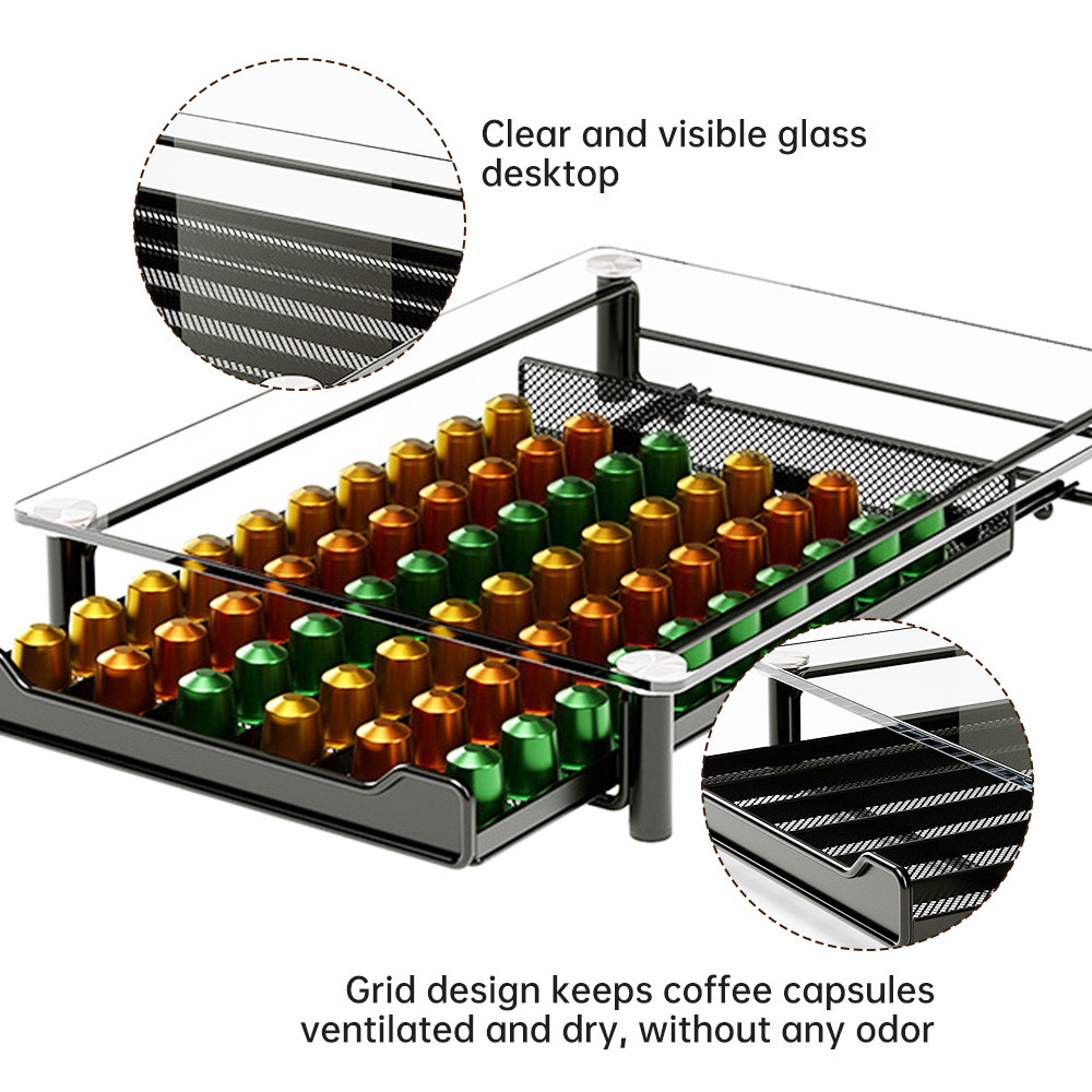 Glass Capsule Storage and Organization Rack Drawer-type Carbon Steel ...