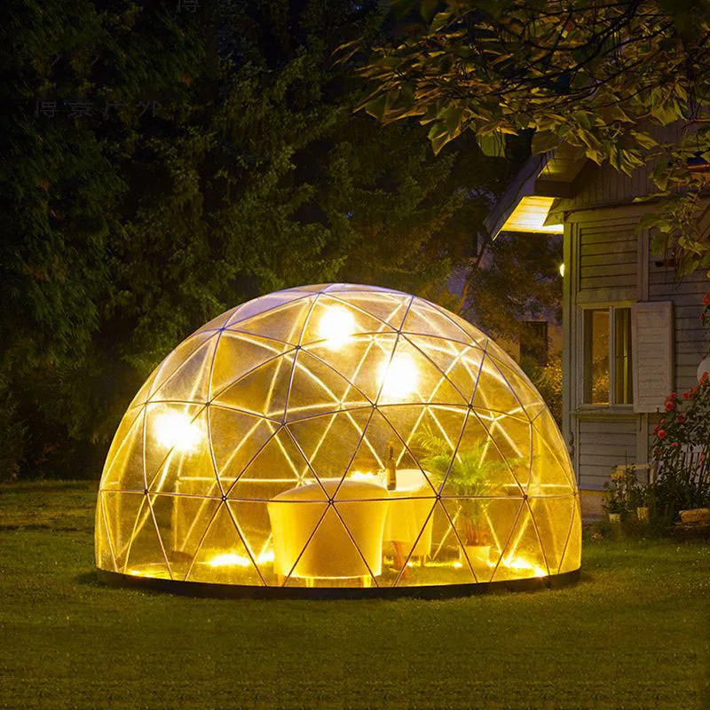 Garden Yard Glamping Dome Tent Inflatable Geodesic Dome Bubble ...
