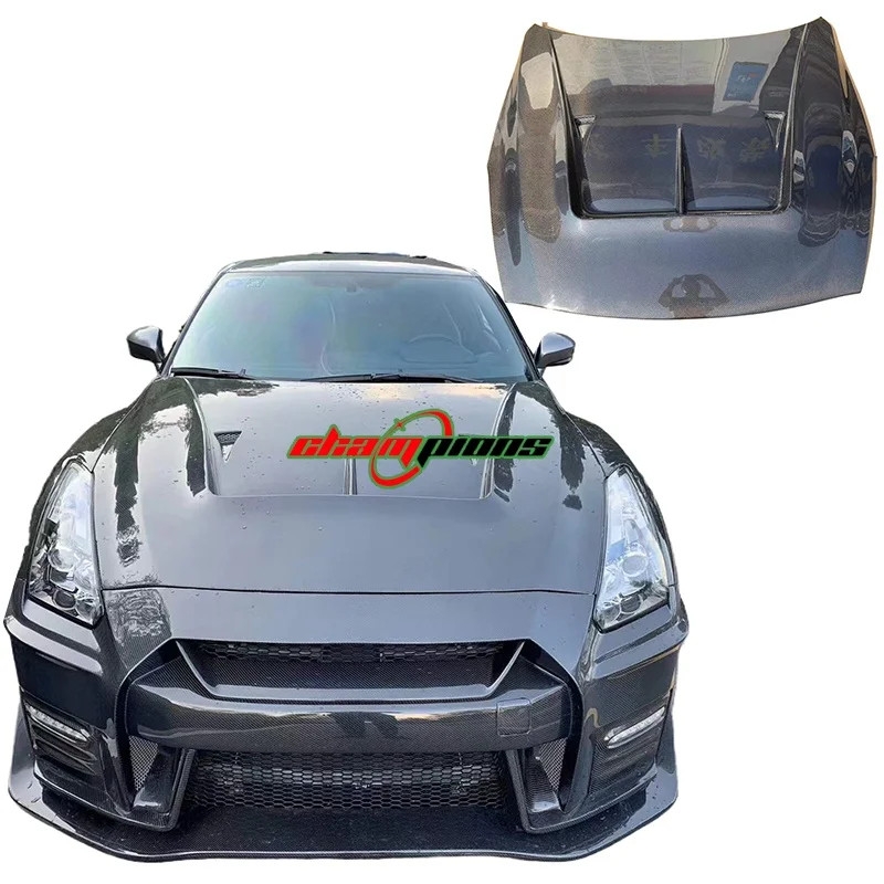 LB style Carbon fiber hood for Nissan GTR R35 Carbon fiber material GTR ...