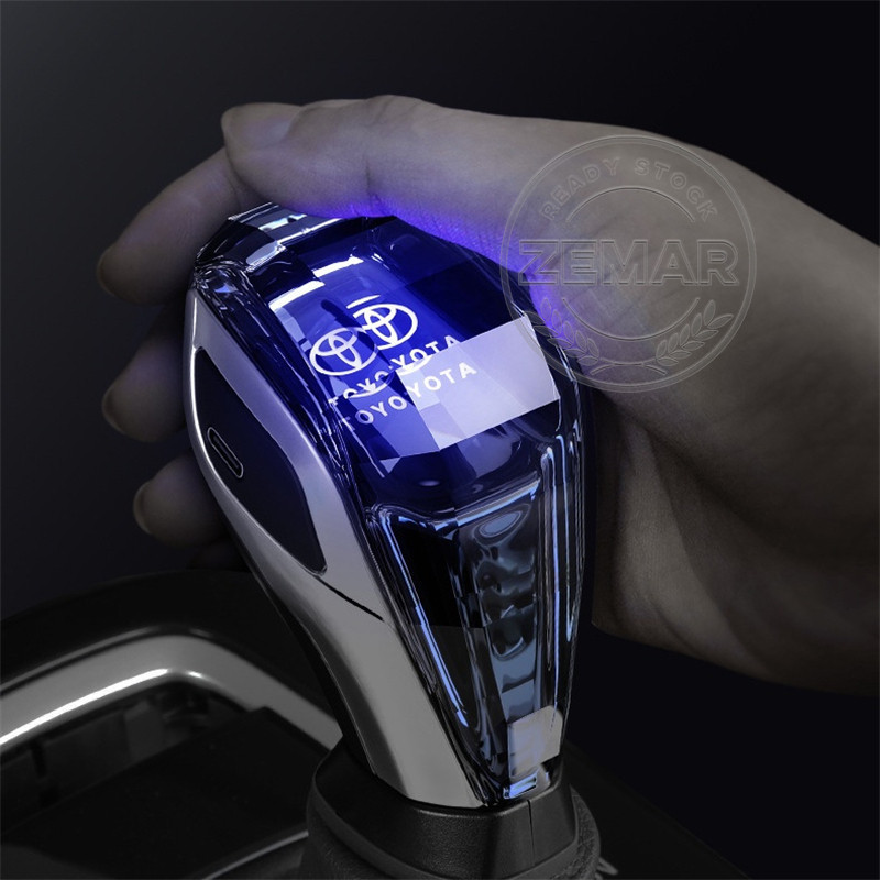 Toyota Car Crystal Handles Gear Shift Knob Glowing Gear Lever Retrofit ...