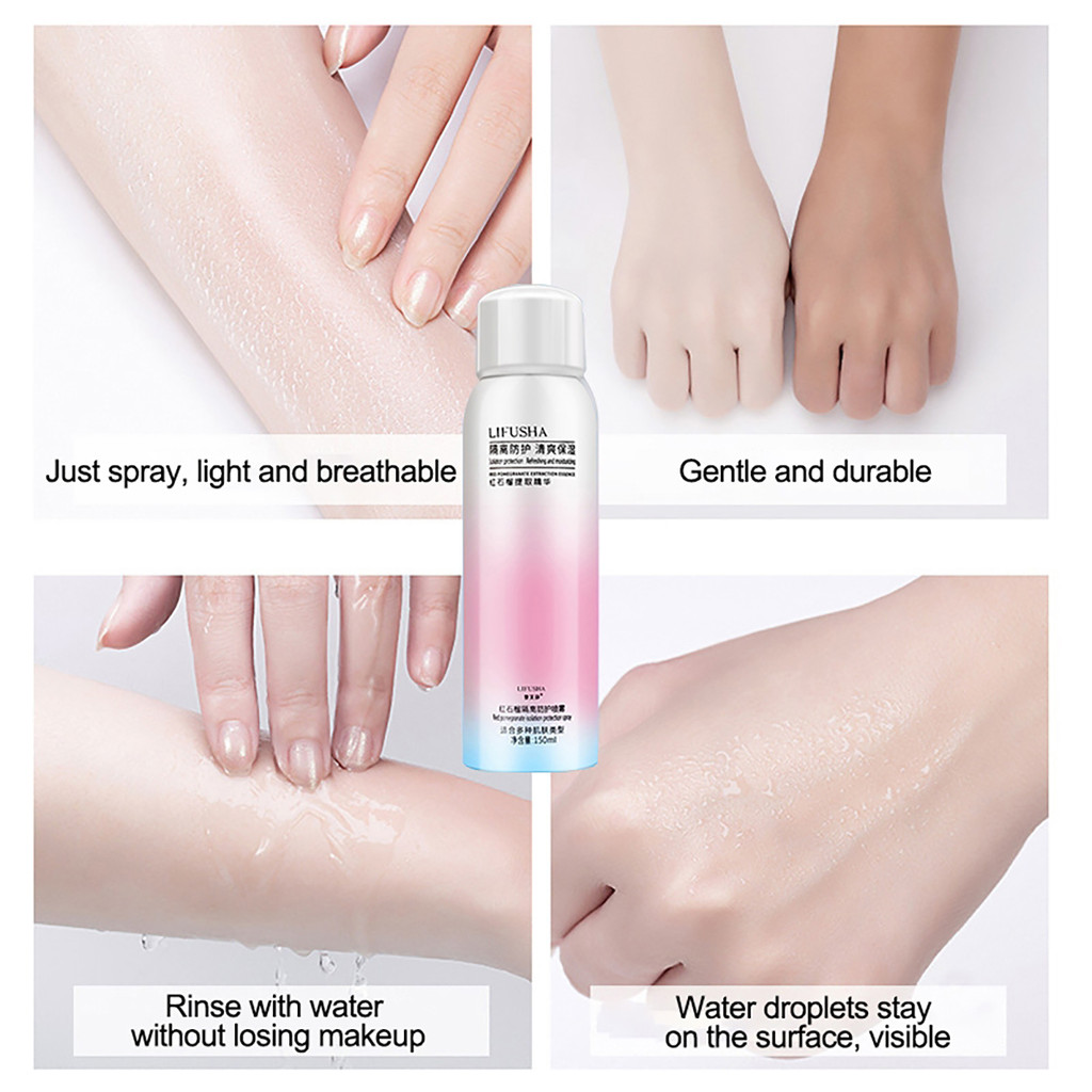 LIFUSHA Whitening Sunscreen Spray UV Protection Isolation Waterproof ...