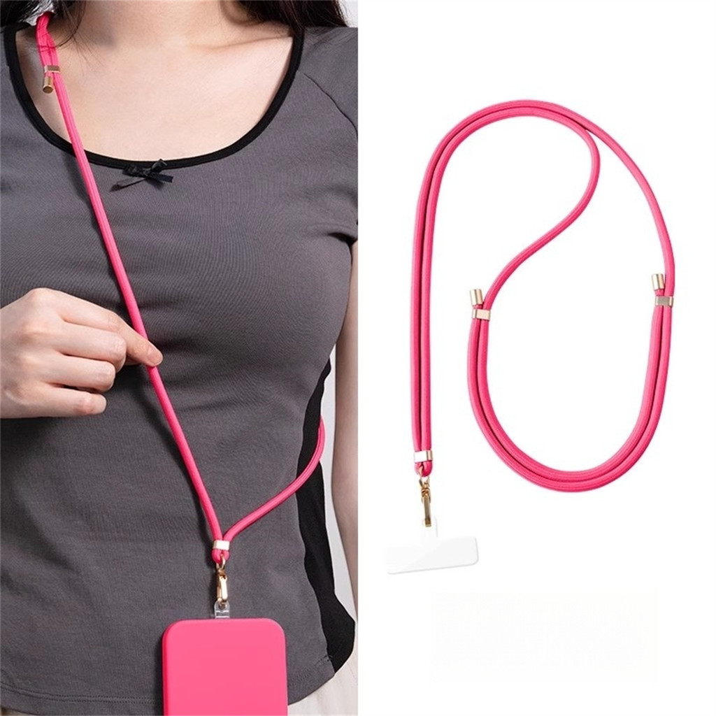 Fashion Style Braid Mobile Phone Crossbody Long Lanyard Fashion Solid ...