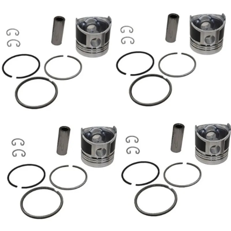 4set STD Piston Kits & Rings Set 102mm 8-97176-636-0 5-12111-242-1 Fits ...