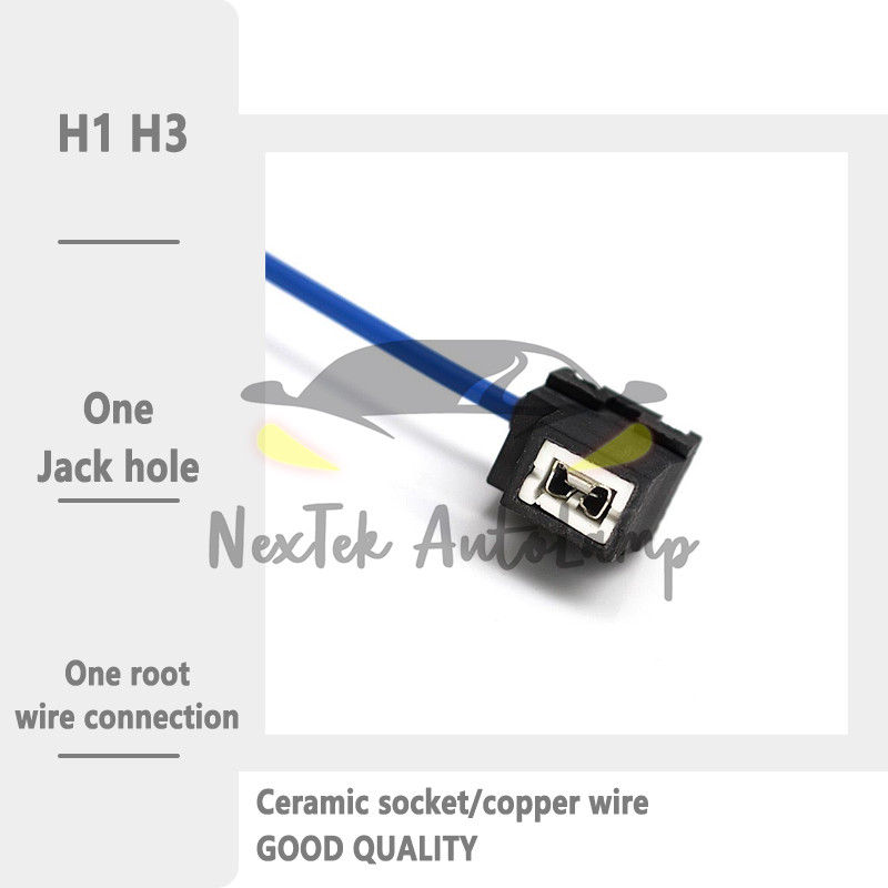 Automobile ceramic socket H1/H3 H4 H7 H8/H9/H11/H16 H10/HB3 HB4/HIR2 ...