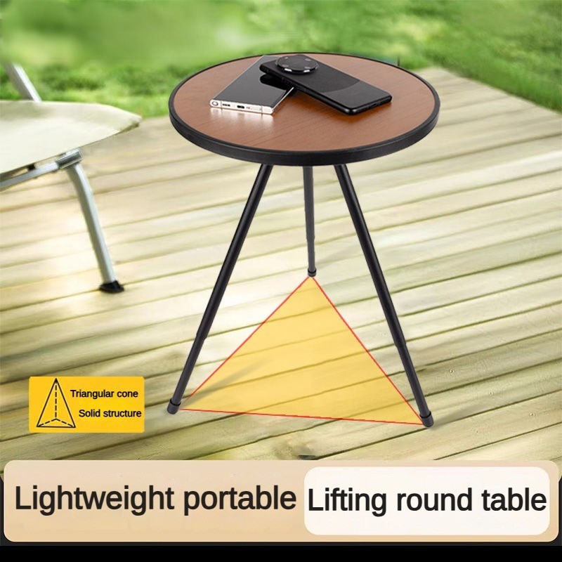 Outdoor Small Round Table Ultra Light Camping Table Portable Outdoor ...