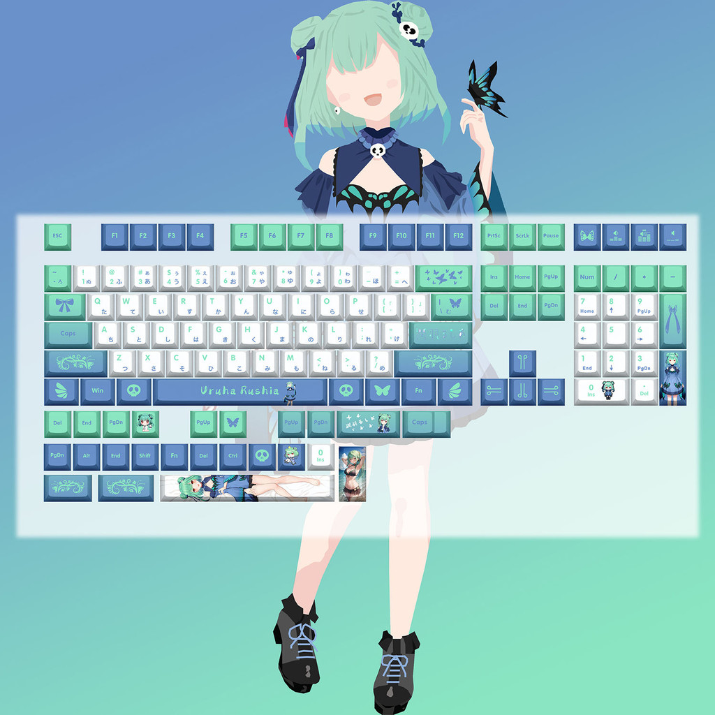 Anime Keycaps Customized Thermal Sublimation Keycaps Runyu Lucia 2D ...