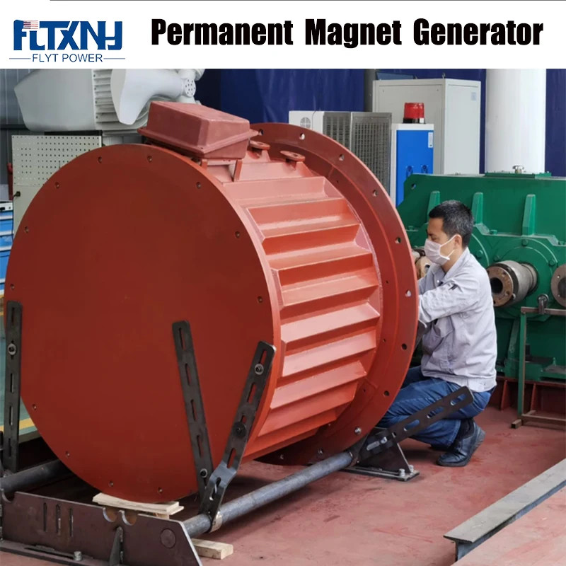 Low RPM 5KW 300RPM 48V 96V 110V 220V 380V Gearless Permanent Magnet ...