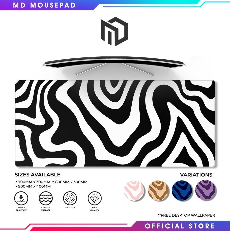 Custom Mousepad Topo Wave | Extended Mousepad | Large Gaming Mousepad ...