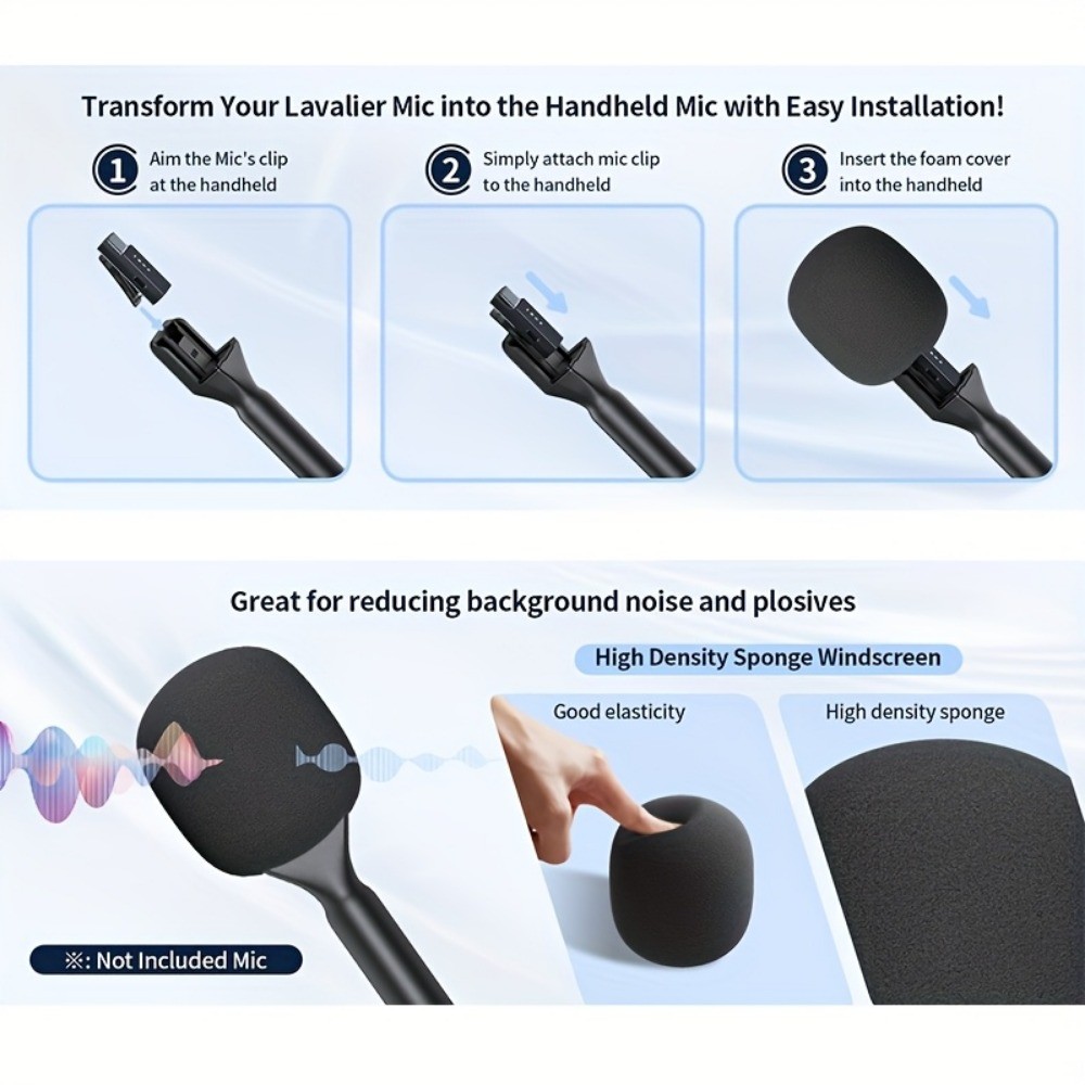 DJI Handheld Mic Adapter with Mic Windscreen for Rode Interview Go ...