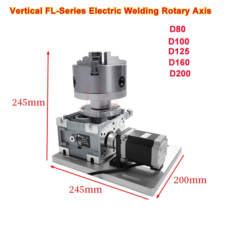 High-precision Vertical FL-Series Electric Welding Rotary Axis Stepping ...