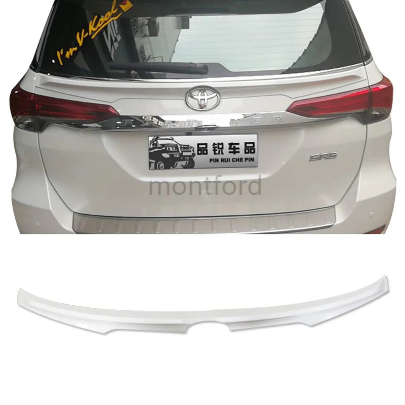 ABS Material Unpainted Color Exterior Rear Trunk Boot Wing Lip Middle ...
