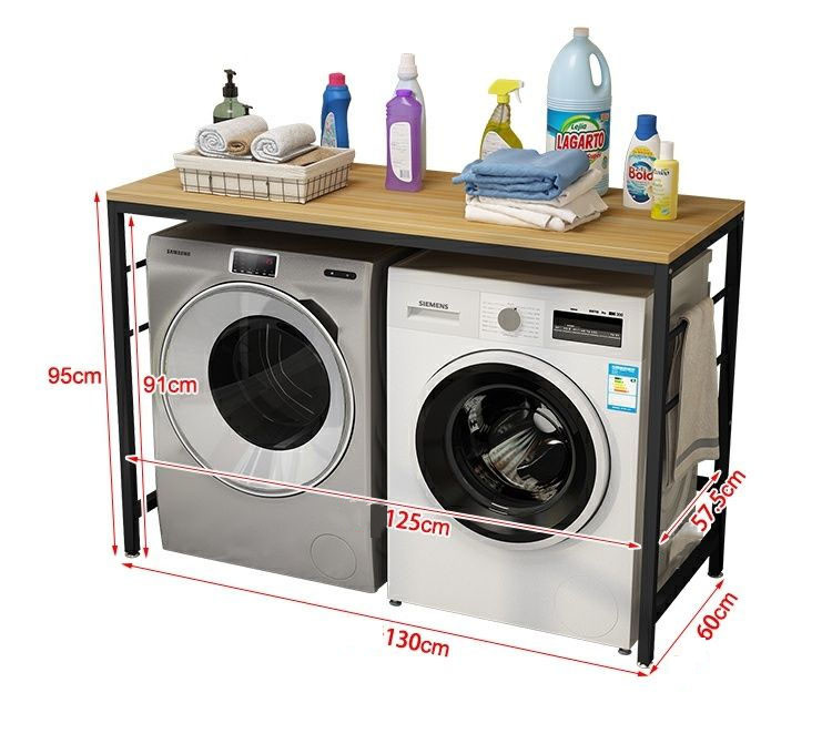 🔥Ready Stock🔥Drum double washing machine rack/storage rack/microwave ...