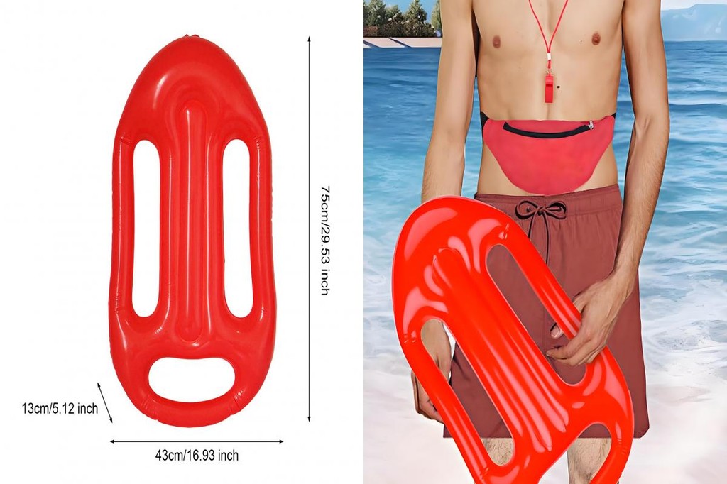 Inflatable Pool Float Long-lasting Water Accessory 3-handle Lifeguard ...