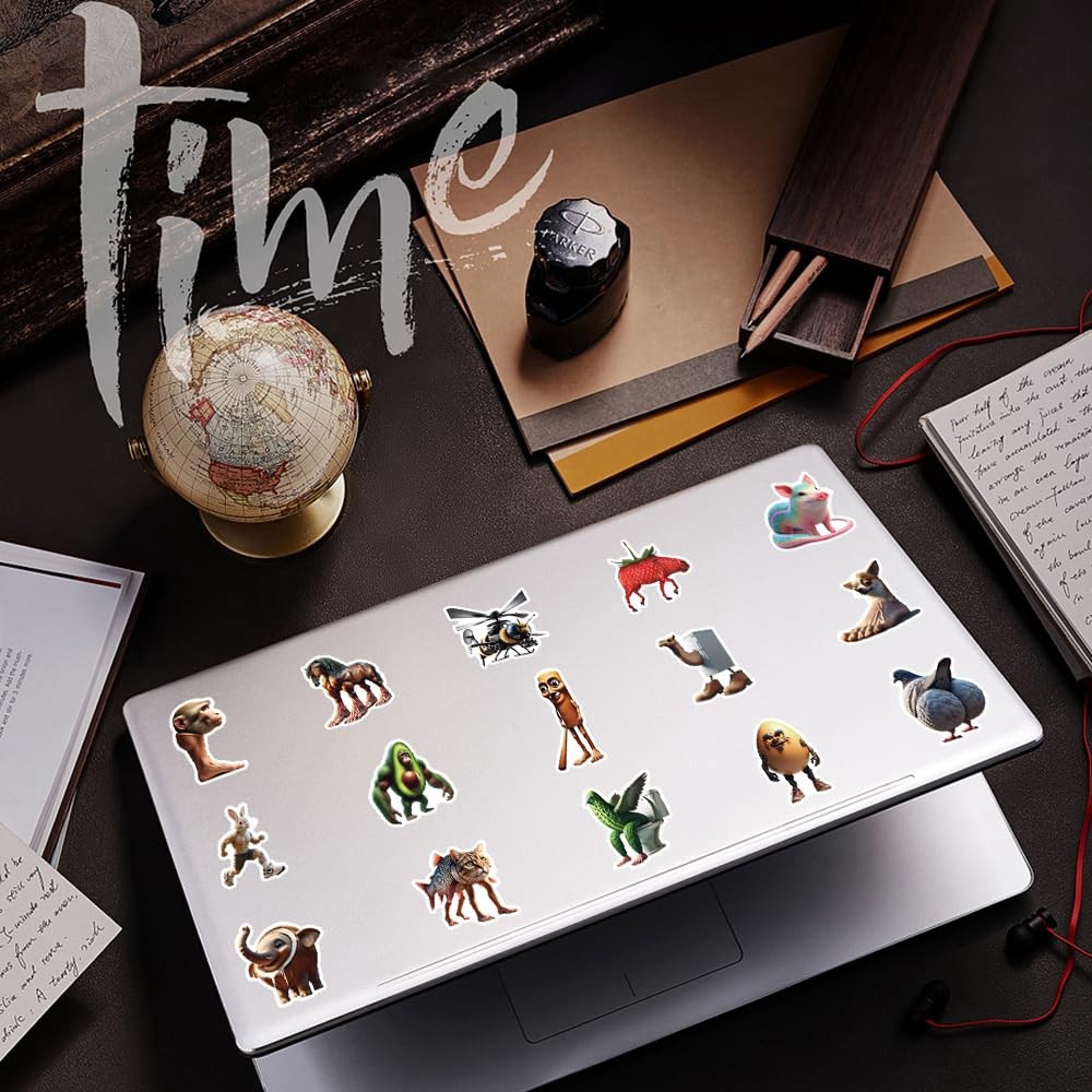 50/100Pcs Abstract Animal Stickers Tung Tung Sahur Italian Brainrot ...