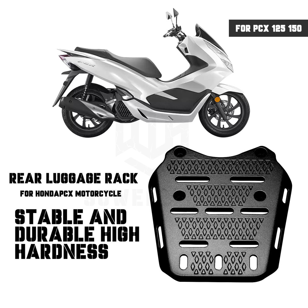 HONDA PCX 150/ 160 Alloy Top Box Bracket CNC FULL ALLOY HEAVY DUTY TOP ...