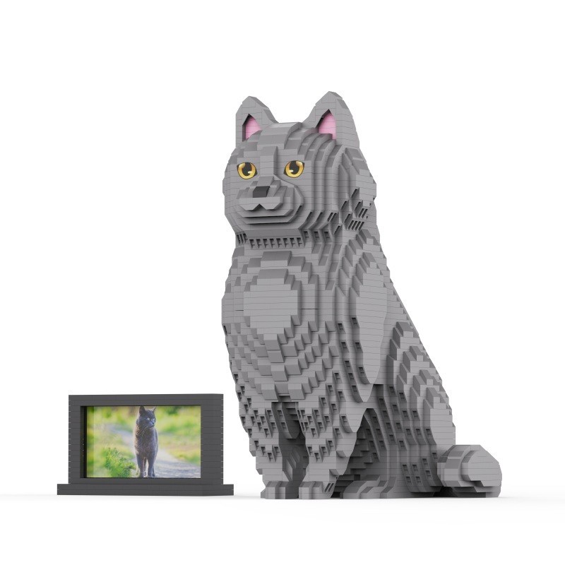 Luxury DIY Building Blocks for Adult Kids Realistic Animal Dog Kit ...