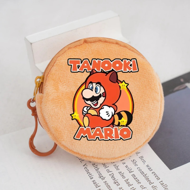 Super Mario Printed Plush Coin Wallet Mini Money Bag Backpack Fashion ...