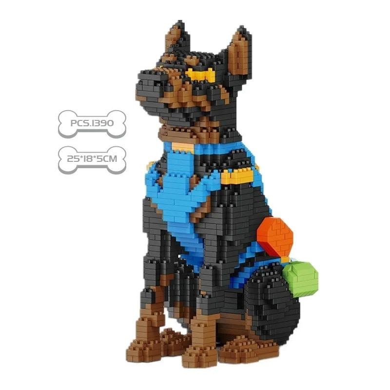 Luxury DIY Building Blocks for Adult Kids Realistic Animal Dog Kit ...