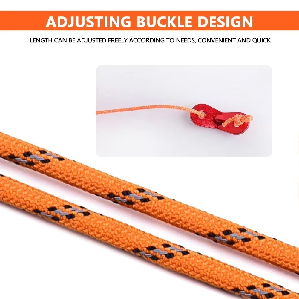 4m Camping Reflective Paracord Rope Tent Fixed Wind Rope Canopy ...