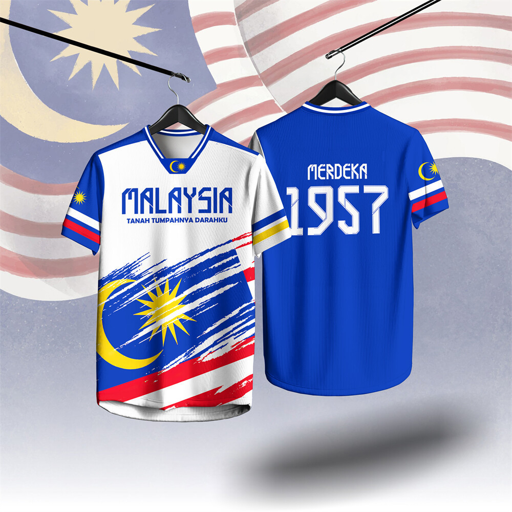 Free Customized Name 2025 Malaysia Merdeka 68th Merdeka Clothes Slave ...