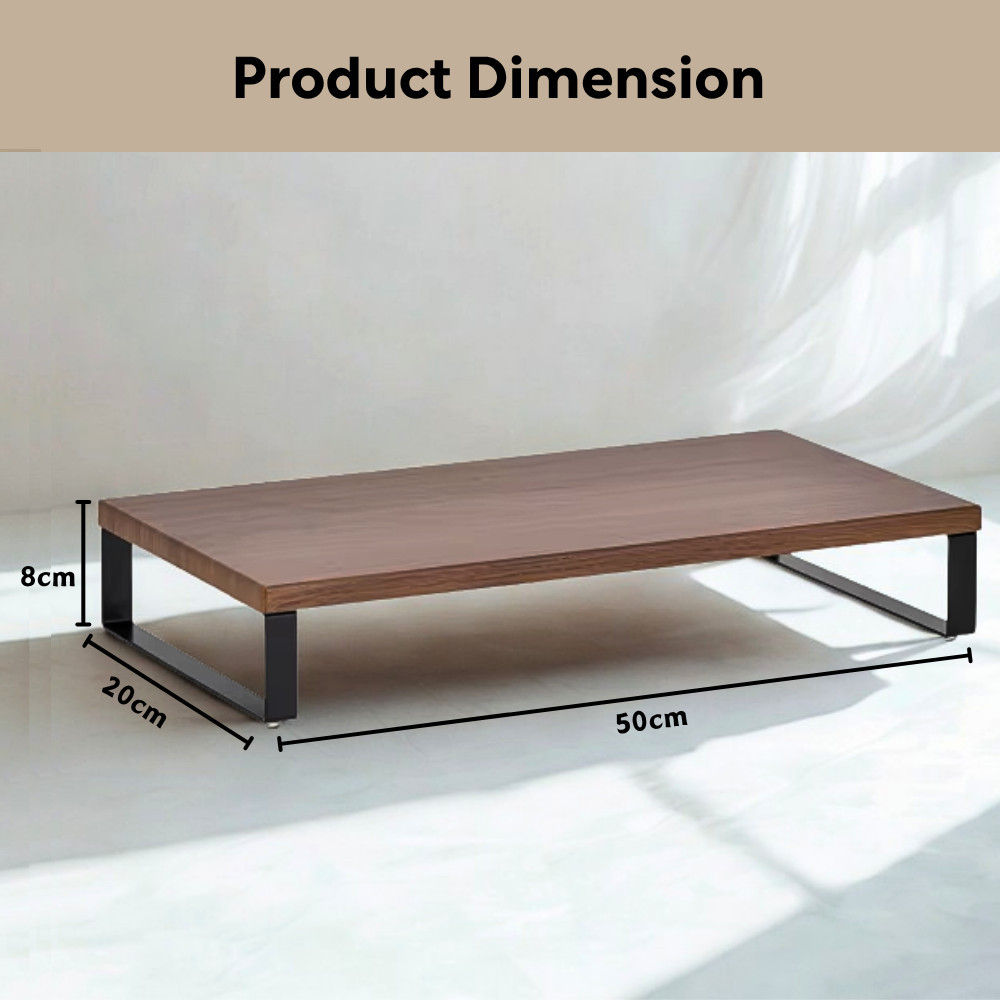 SAVE Computer Monitor Stand Wooden Desktop PC Rack Table Organizer ...